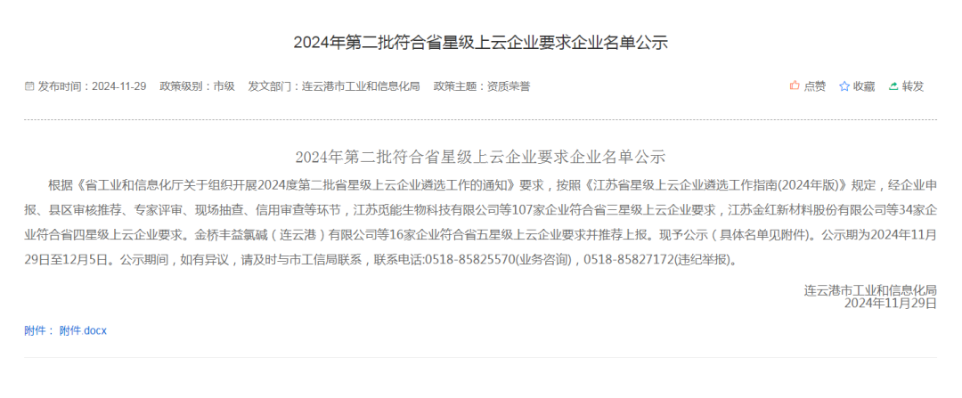 喜報！【騰越科技】獲評江蘇省“五星級上云企業(yè)”名單